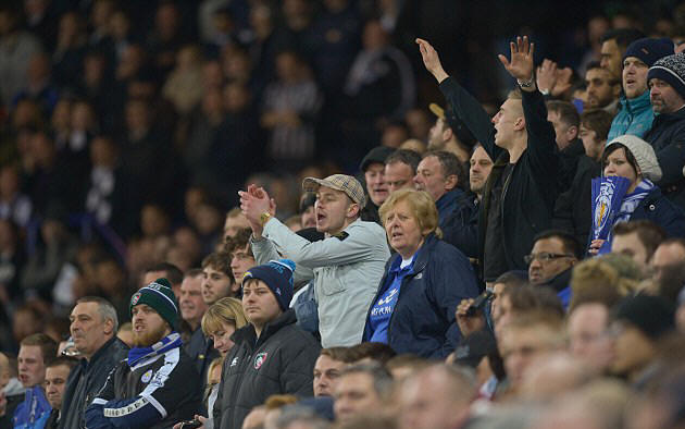 A Leicester City fan is being treated in hospital after suffering a heart attack following Monday night's game